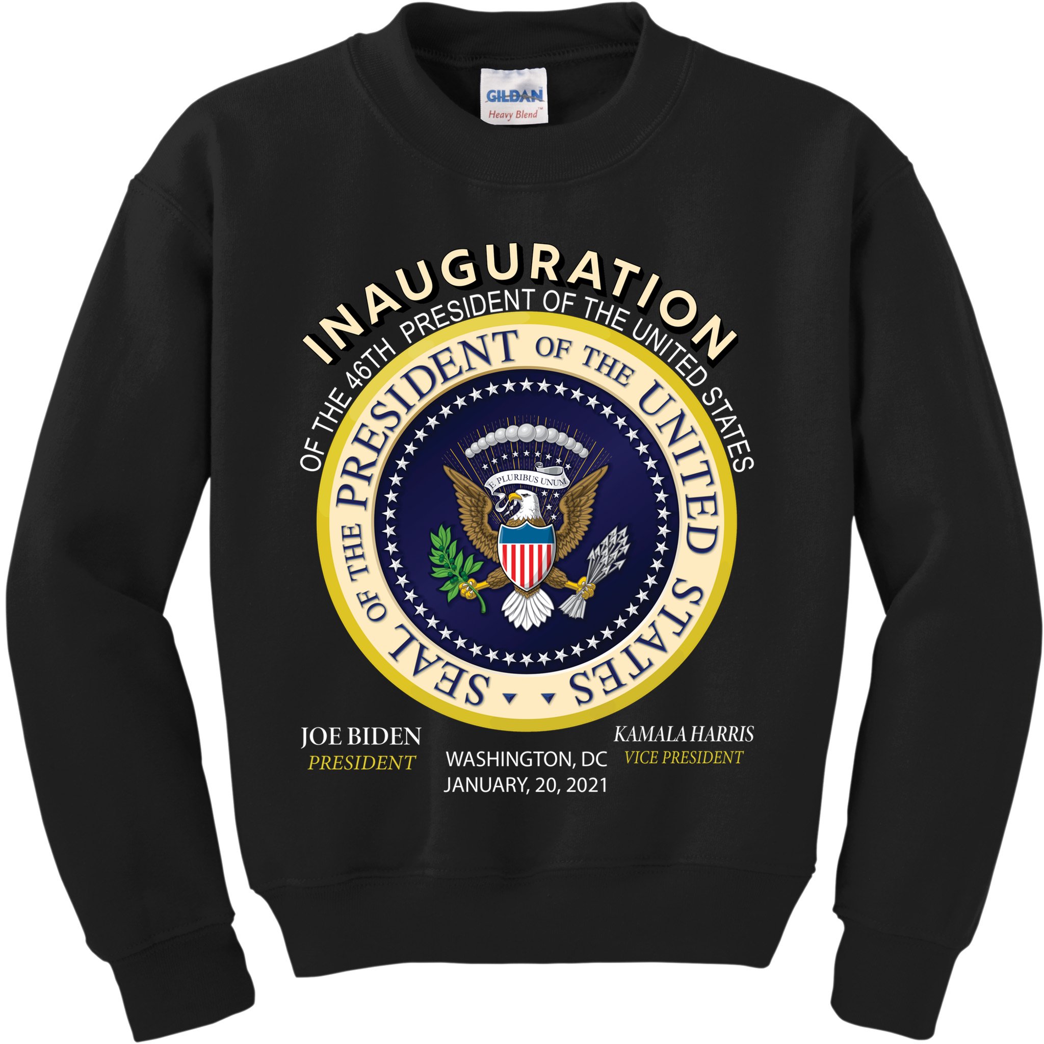 Inauguration Day 46th President Biden Harris 2021 Kids Sweatshirt