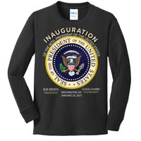 Inauguration Day 46th President Biden Harris 2021 Kids Long Sleeve Shirt