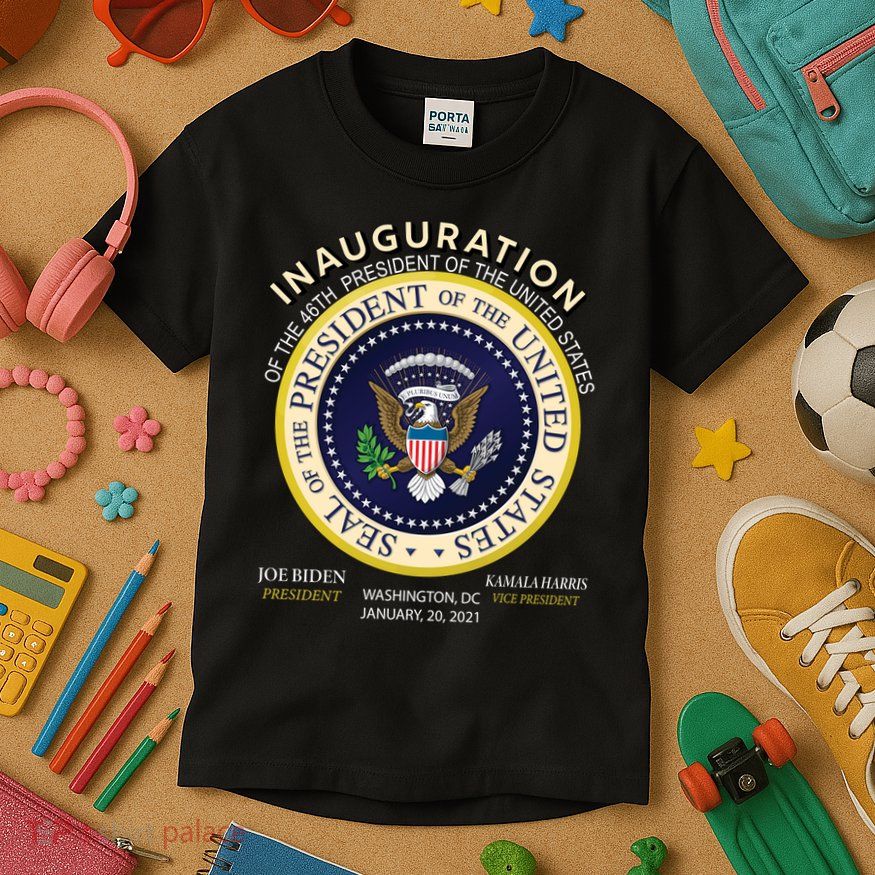 Inauguration Day 46th President Biden Harris 2021 Kids T-Shirt