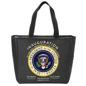 Inauguration Day 46th President Biden Harris 2021 Zip Tote Bag