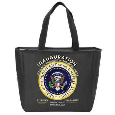 Inauguration Day 46th President Biden Harris 2021 Zip Tote Bag
