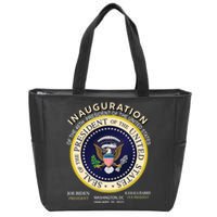 Inauguration Day 46th President Biden Harris 2021 Zip Tote Bag