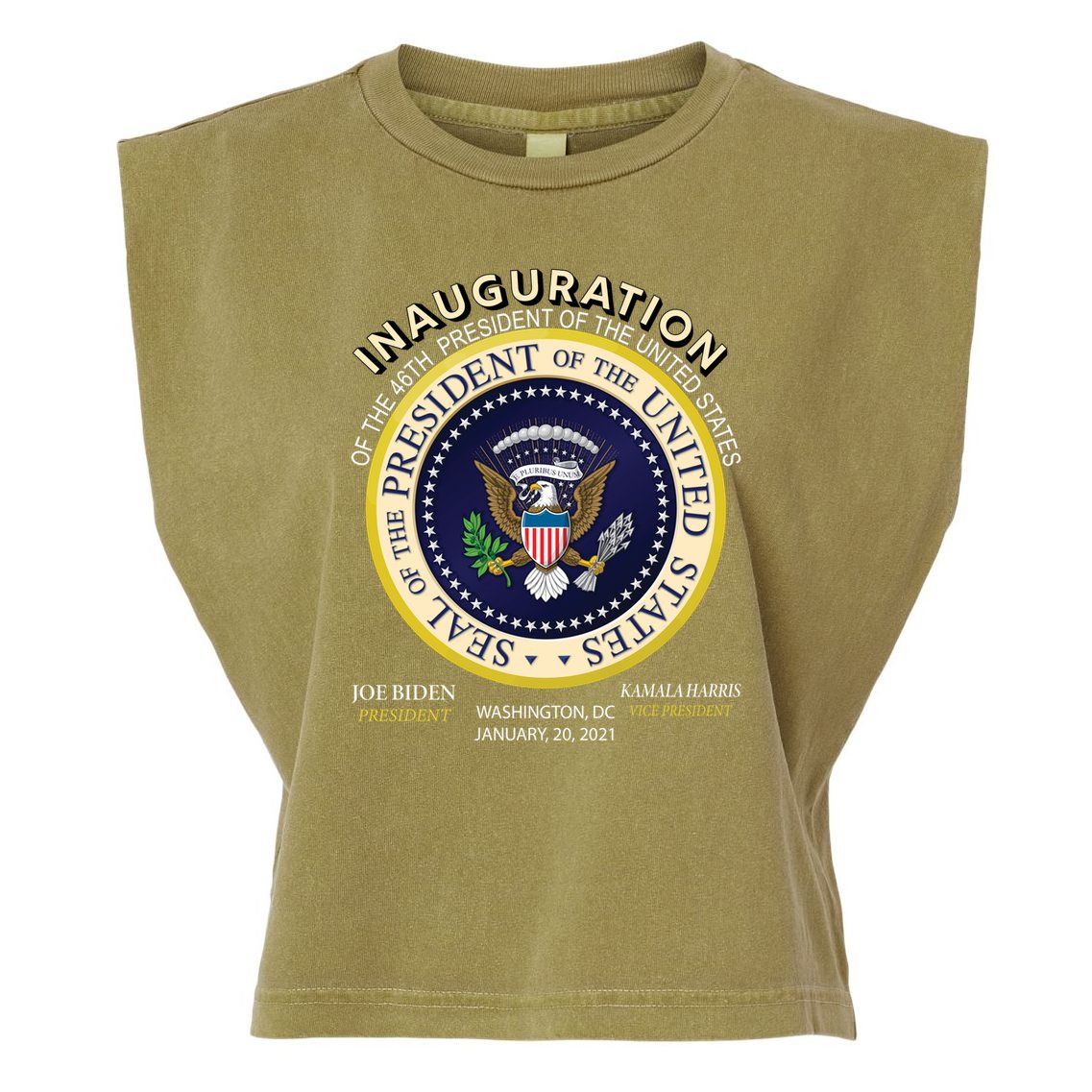 Inauguration Day 46th President Biden Harris 2021 Garment-Dyed Women's Muscle Tee