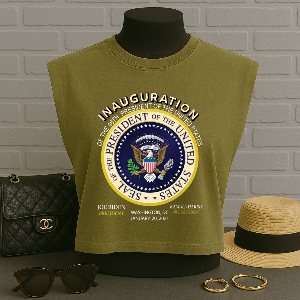 Inauguration Day 46th President Biden Harris 2021 Garment-Dyed Women's Muscle Tee