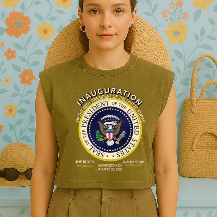 Inauguration Day 46th President Biden Harris 2021 Garment-Dyed Women's Muscle Tee