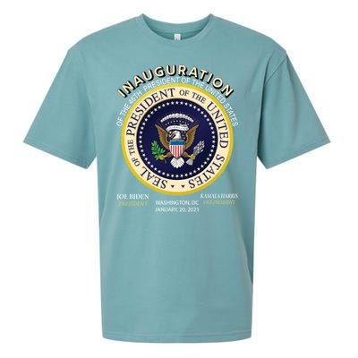 Inauguration Day 46th President Biden Harris 2021 Sueded Cloud Jersey T-Shirt