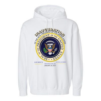 Inauguration Day 46th President Biden Harris 2021 Garment-Dyed Fleece Hoodie