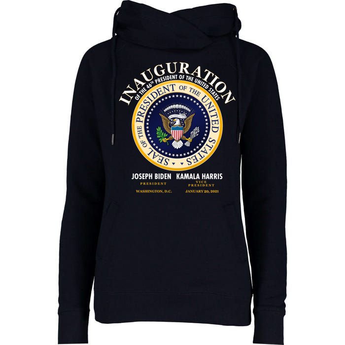 Inauguration Of The 46th President Joe Biden and Kamala Harris 2021 Womens Funnel Neck Pullover Hood