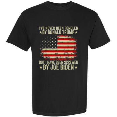 I’Ve Never Been Fondled By Donald Trump But Screwed By Biden Garment-Dyed Heavyweight T-Shirt