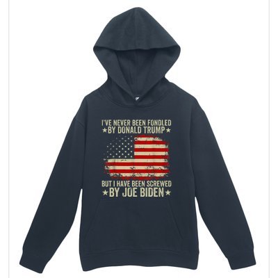 I’Ve Never Been Fondled By Donald Trump But Screwed By Biden Urban Pullover Hoodie