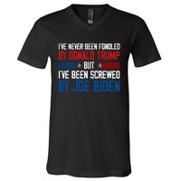 IVe Never Been Fondled By Donald Trump But Joe Biden V-Neck T-Shirt