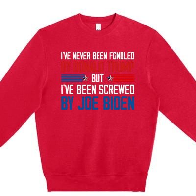 IVe Never Been Fondled By Donald Trump But Joe Biden Premium Crewneck Sweatshirt