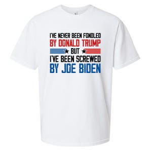 IVe Never Been Fondled By Donald Trump But Joe Biden Sueded Cloud Jersey T-Shirt