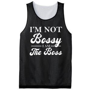 Im Not Bossy I Am The Boss Meaningful Gift Mesh Reversible Basketball Jersey Tank