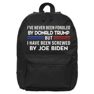 IVe Never Been Fondled By Donald Trump But Screwed By Biden 16 in Basic Backpack