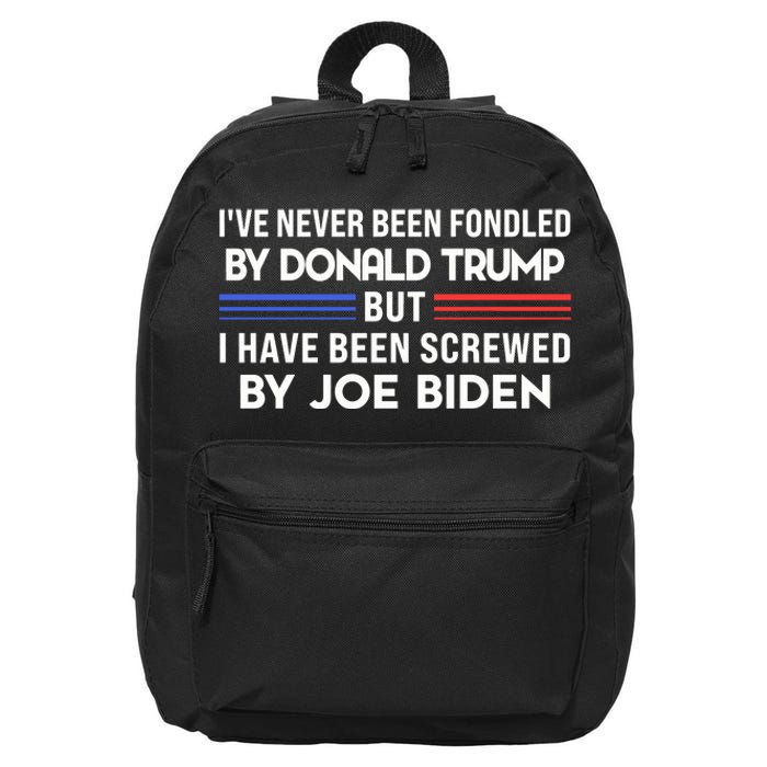 IVe Never Been Fondled By Donald Trump But Screwed By Biden 16 in Basic Backpack