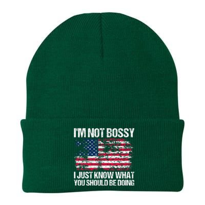 Im Not Bossy I Just Know What You Should Be Doing Funny Knit Cap Winter Beanie