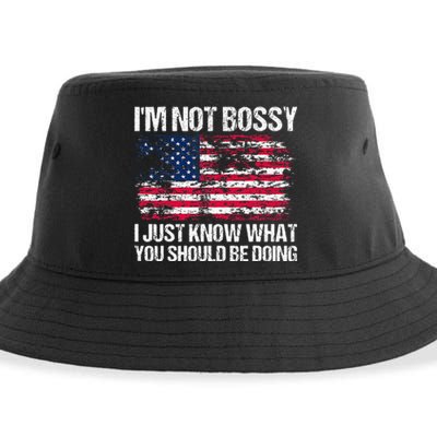 Im Not Bossy I Just Know What You Should Be Doing Funny Sustainable Bucket Hat