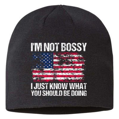 Im Not Bossy I Just Know What You Should Be Doing Funny Sustainable Beanie