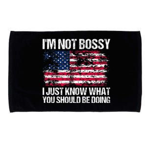 Im Not Bossy I Just Know What You Should Be Doing Funny Microfiber Hand Towel