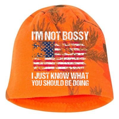 Im Not Bossy I Just Know What You Should Be Doing Funny Kati - Camo Knit Beanie