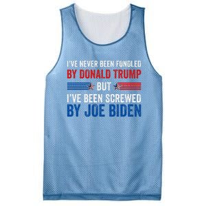 IVe Never Been Fondled By Donald Trump But Joe Biden Mesh Reversible Basketball Jersey Tank