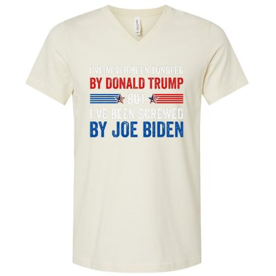 IVe Never Been Fondled By Donald Trump But Joe Biden V-Neck T-Shirt