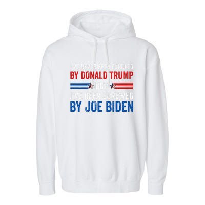 IVe Never Been Fondled By Donald Trump But Joe Biden Garment-Dyed Fleece Hoodie