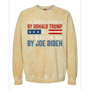 IVe Never Been Fondled By Donald Trump But Joe Biden Colorblast Crewneck Sweatshirt