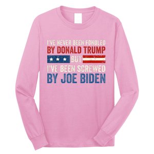 IVe Never Been Fondled By Donald Trump But Joe Biden Long Sleeve Shirt