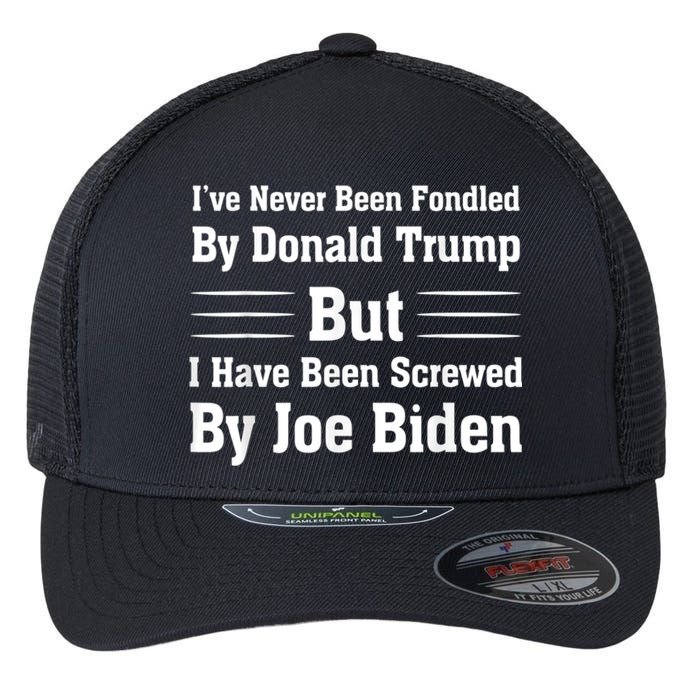 I’ve Never Been Fondled By Donald Trump But Funny Gift Flexfit Unipanel Trucker Cap