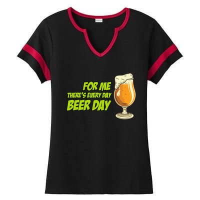 Ing National Beer Day Gift Ladies Halftime Notch Neck Tee