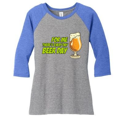 Ing National Beer Day Gift Women's Tri-Blend 3/4-Sleeve Raglan Shirt