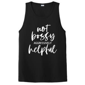 I’m Not Bossy I’m Aggressively Helpful Funny Quote Boss Gift PosiCharge Competitor Tank