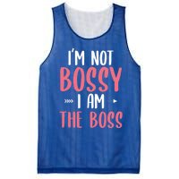 I'm Not Bossy I Am The Boss Funny Gift For A Humor Lover Gift Mesh Reversible Basketball Jersey Tank