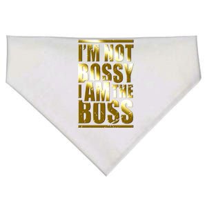 I'm Not Bossy I Am The Boss Female Success Lady Girl Boss Gift USA-Made Doggie Bandana