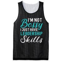 I'm Not Bossy I Just Have Leadership Skills Funny Humor Mesh Reversible Basketball Jersey Tank