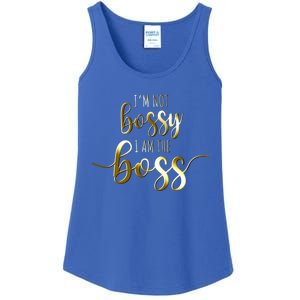 I'm Not Bossy I Am The Boss Female Success Lady Girl Boss Cute Gift Ladies Essential Tank