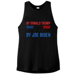 IVe Never Been Fondled By Donald Trump But Joe Biden Ladies PosiCharge Tri-Blend Wicking Tank