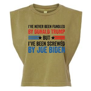 IVe Never Been Fondled By Donald Trump But Joe Biden Garment-Dyed Women's Muscle Tee