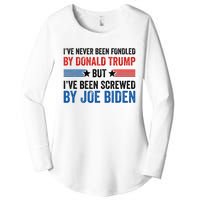 IVe Never Been Fondled By Donald Trump But Joe Biden Women's Perfect Tri Tunic Long Sleeve Shirt