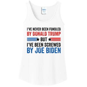 IVe Never Been Fondled By Donald Trump But Joe Biden Ladies Essential Tank