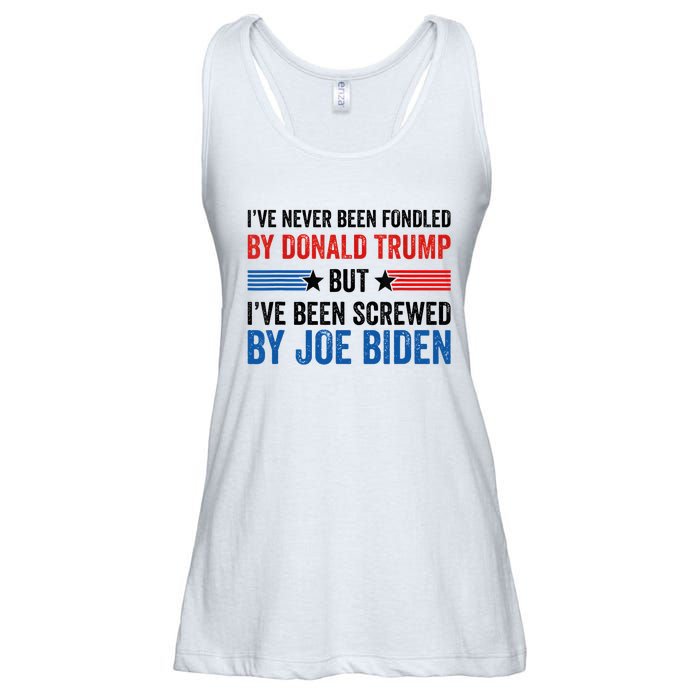 IVe Never Been Fondled By Donald Trump But Joe Biden Ladies Essential Flowy Tank