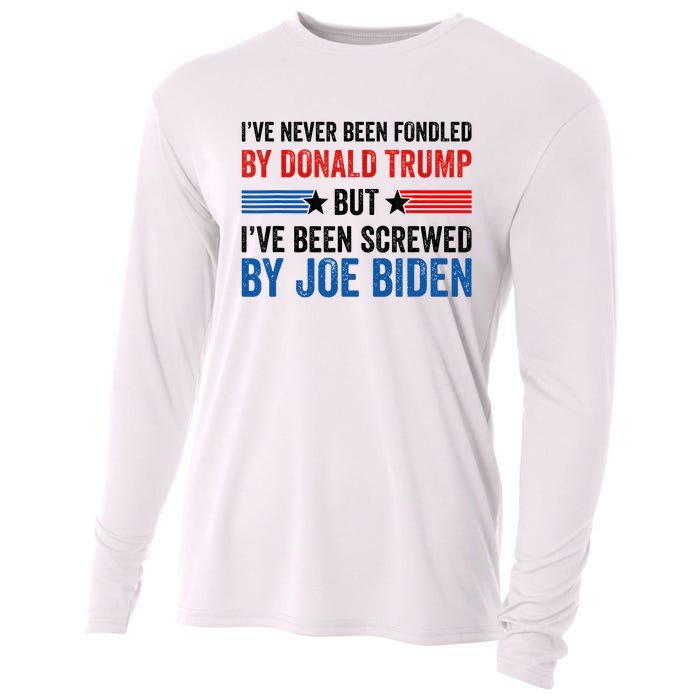 IVe Never Been Fondled By Donald Trump But Joe Biden Cooling Performance Long Sleeve Crew