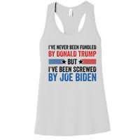 IVe Never Been Fondled By Donald Trump But Joe Biden Women's Racerback Tank