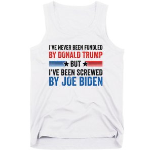 IVe Never Been Fondled By Donald Trump But Joe Biden Tank Top