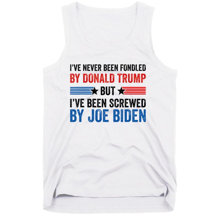 IVe Never Been Fondled By Donald Trump But Joe Biden Tank Top