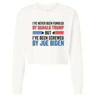 IVe Never Been Fondled By Donald Trump But Joe Biden Cropped Pullover Crew