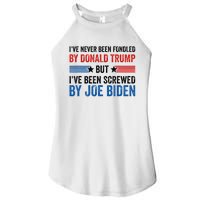 IVe Never Been Fondled By Donald Trump But Joe Biden Women's Perfect Tri Rocker Tank