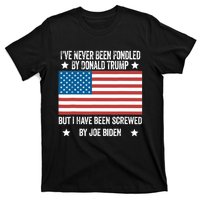 I’Ve Never Been Fondled By Donald Trump But Screwed By Biden T-Shirt